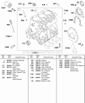 Cylinder Oil Back Plates Diagram and Parts List for 589447-0310-99  Briggs and Stratton Engine